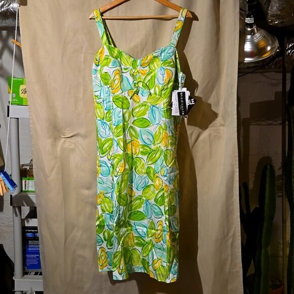 madison leigh Dresses & Skirts - NWT Madison Leigh Floral Sundress Green Blue Size 18W 0132